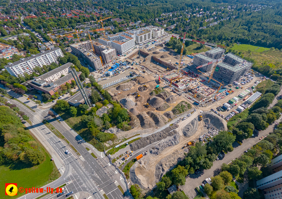 02.09.2023 - eine neue Baugrube auf dem Alexisquartier in Neuperlach